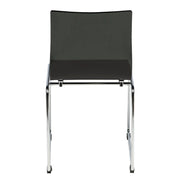 Lima Modern Acrylic Dining Chair With Chrome Base - Elax Furniture