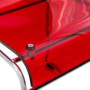 Lima Modern Acrylic Dining Chair With Chrome Base - Elax Furniture