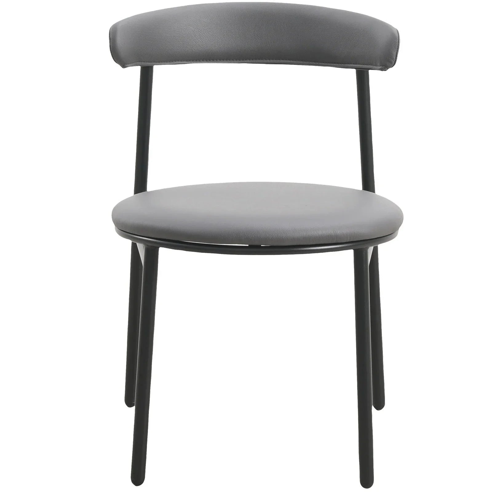 Lume Modern Dining Chair Upholstered in Polyester with Metal Legs - Elax Furniture