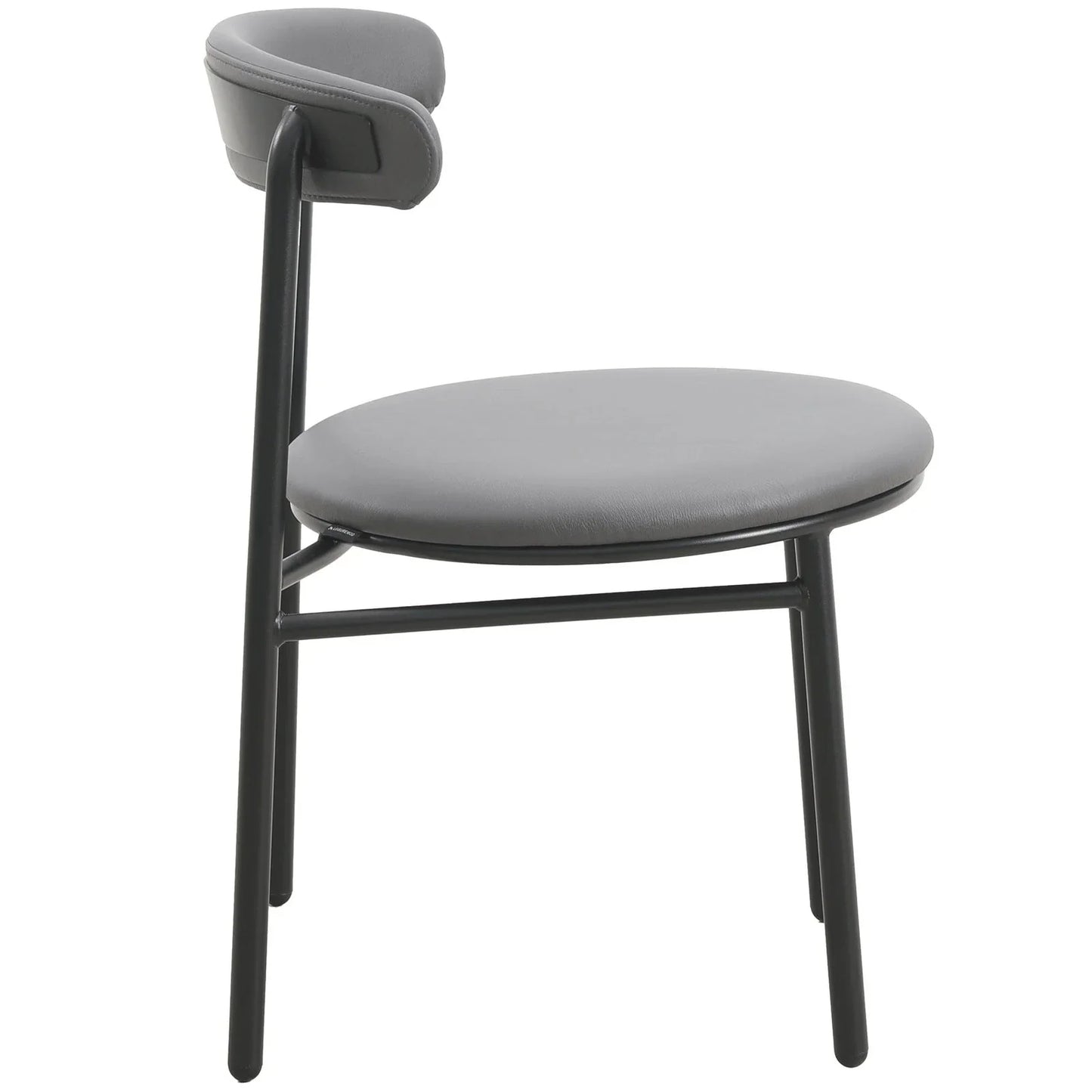 Lume Modern Dining Chair Upholstered in Polyester with Metal Legs - Elax Furniture