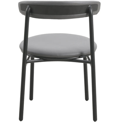 Lume Modern Dining Chair Upholstered in Polyester with Metal Legs - Elax Furniture