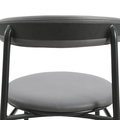 Lume Modern Dining Chair Upholstered in Polyester with Metal Legs - Elax Furniture