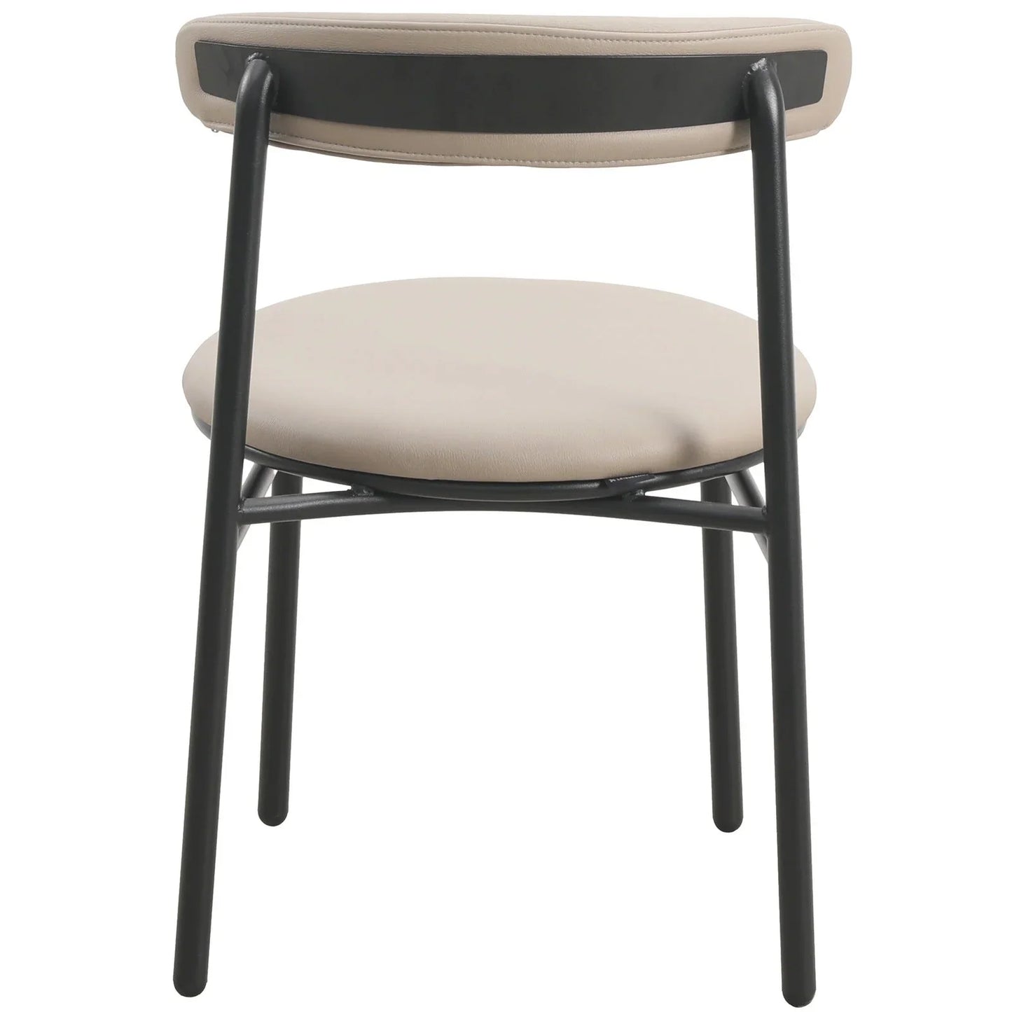 Lume Modern Dining Chair Upholstered in Polyester with Metal Legs - Elax Furniture