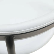 Lume Modern Dining Chair Upholstered in Polyester with Metal Legs - Elax Furniture