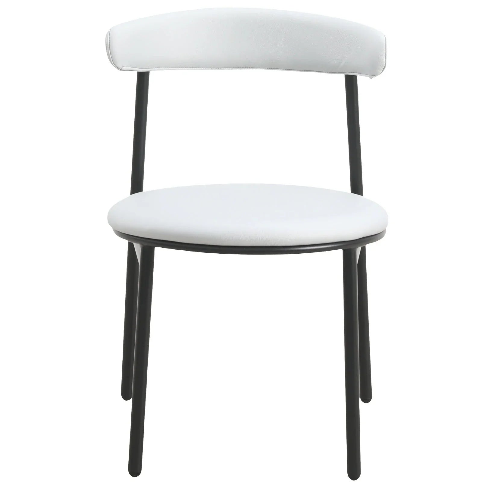 Lume Modern Dining Chair Upholstered in Polyester with Metal Legs - Elax Furniture
