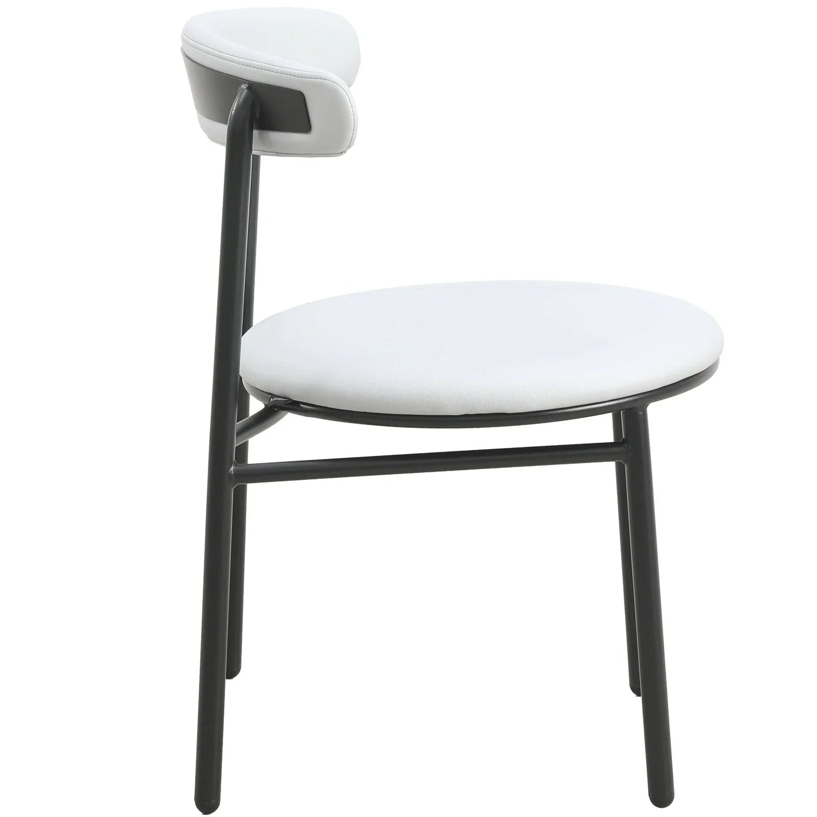 Lume Modern Dining Chair Upholstered in Polyester with Metal Legs - Elax Furniture