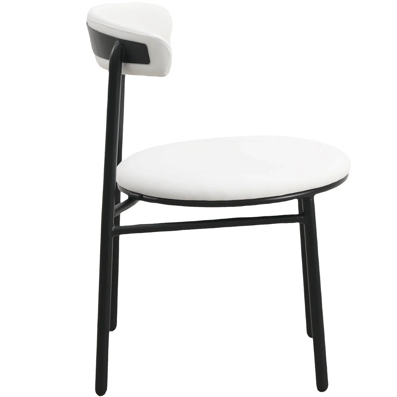 Lume Modern Dining Chair Upholstered in Polyester with Metal Legs - Elax Furniture