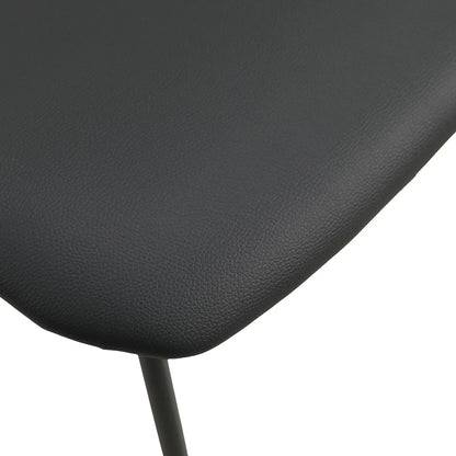Lyra Leather Dining Chair with a Beech Wood Curved Back and Iron Legs - Elax Furniture