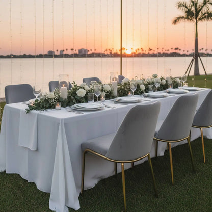 Lumen Modern Upholstered Dining Chair with Gold Steel Legs, Ergonomic Accent Chair