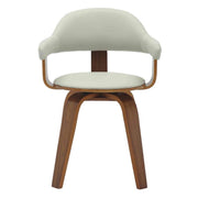 Brivo Modern Wooden Dining Chair With Walnut Color Frame Grey Dining Chair Leisuremod