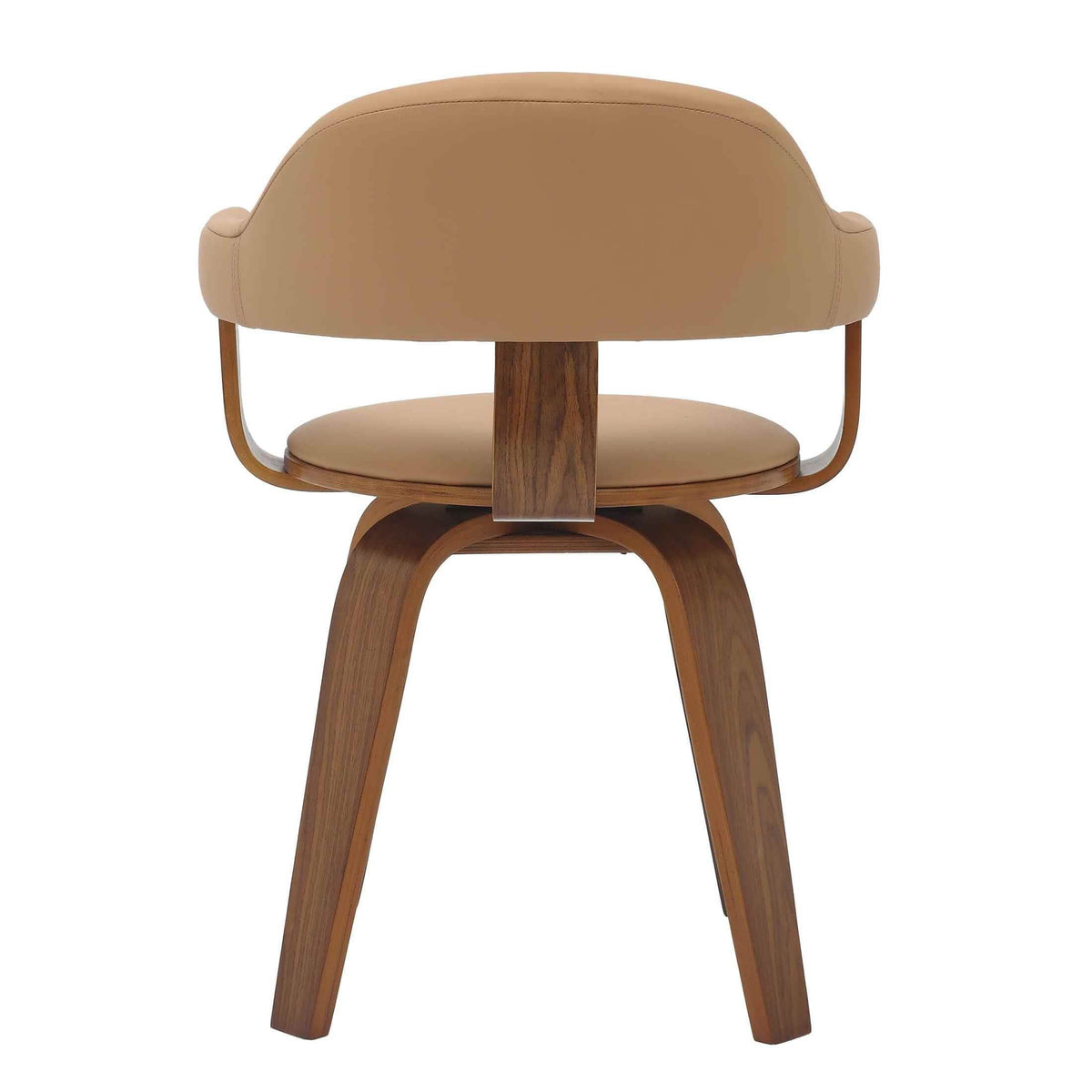 Brivo Modern Wooden Dining Chair With Walnut Color Frame Brown Dining Chair Leisuremod
