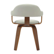 Brivo Modern Wooden Dining Chair With Walnut Color Frame Grey Dining Chair Leisuremod
