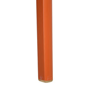 Cornelia Modern ABS Plastic Stackable Dining Chair with Cut-Out Tree Design Solid Orange Dining Chair Leisuremod