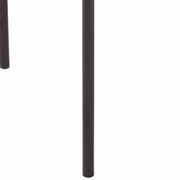 Cyril Dining Chair in Leather or Velvet with Open Back Design and Powder-Coated Iron Frame Taupe Dining Chair Leisuremod
