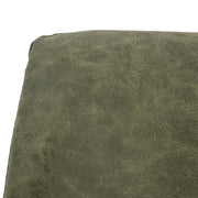 Markley Leather Dining Chair With Black/Gold Metal Legs Gold Olive Green Dining Chair Leisuremod