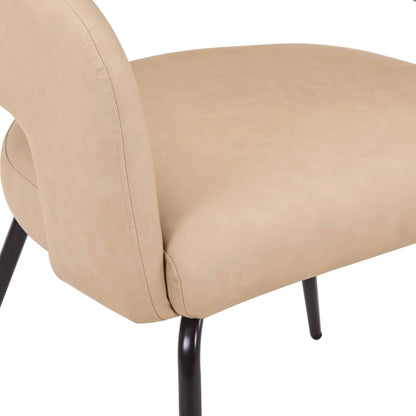 Verve 5-Piece Dining Set with 36" Round Dining Table in Black MDF Top and 4 Dining Chairs Upholstered in Velvet/Leather - Elax Furniture