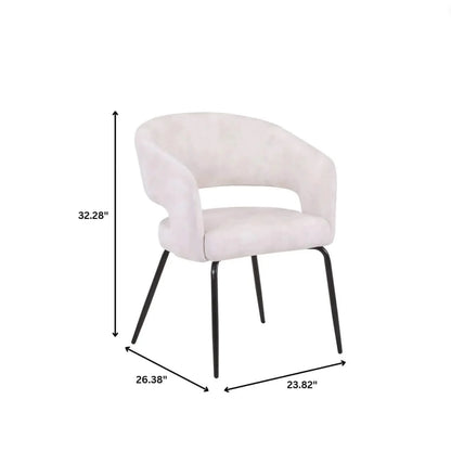 Verve 5-Piece Dining Set with 36" Round Dining Table in Black MDF Top and 4 Dining Chairs Upholstered in Velvet/Leather - Elax Furniture