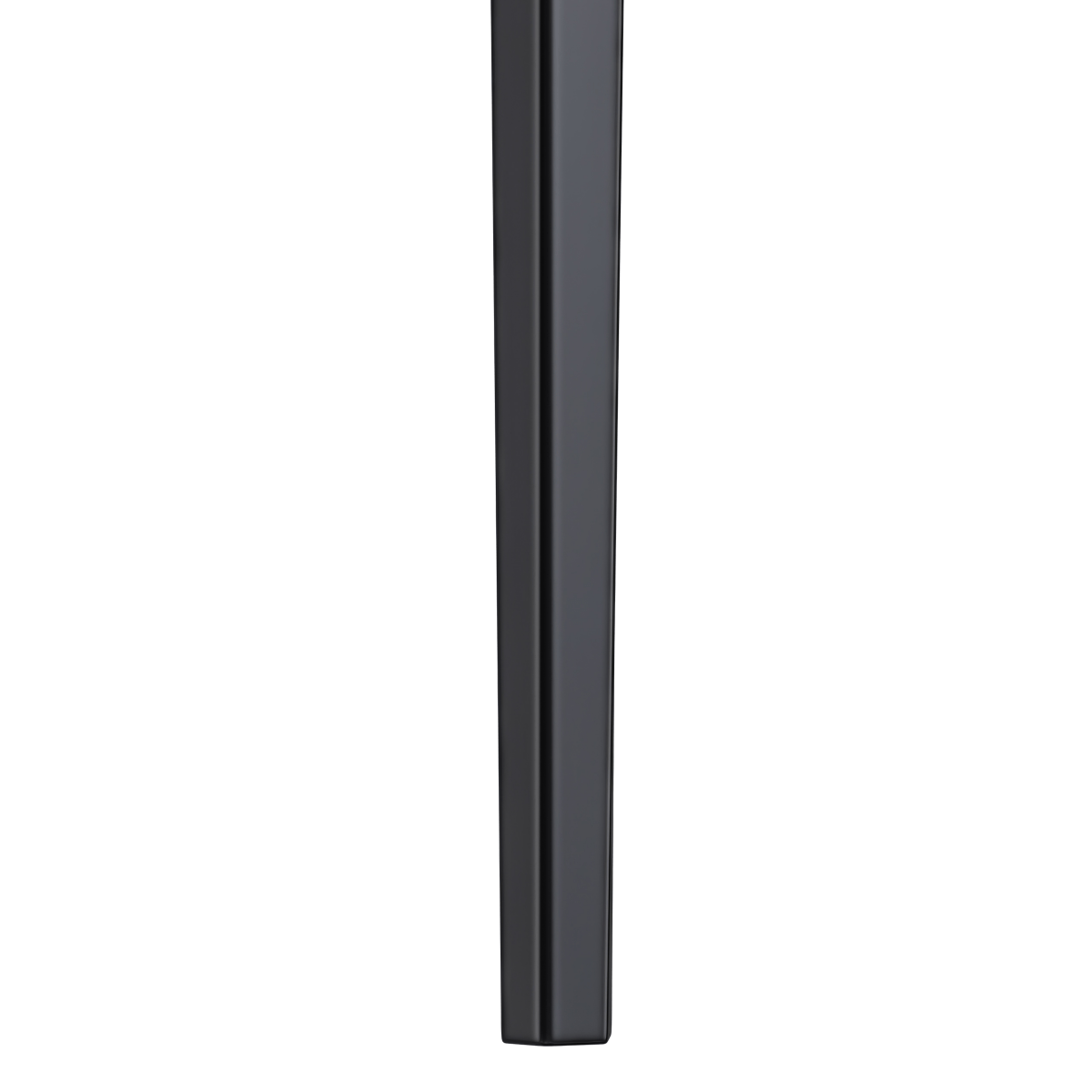 Avo Rectangular Dining Table with Sintered Stone/Glass Tabletop in Black Aluminum Base Dining Table Leisuremod