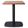 Vail Collection Dining Table Black Rectangle Base With 24" Square MDF Top