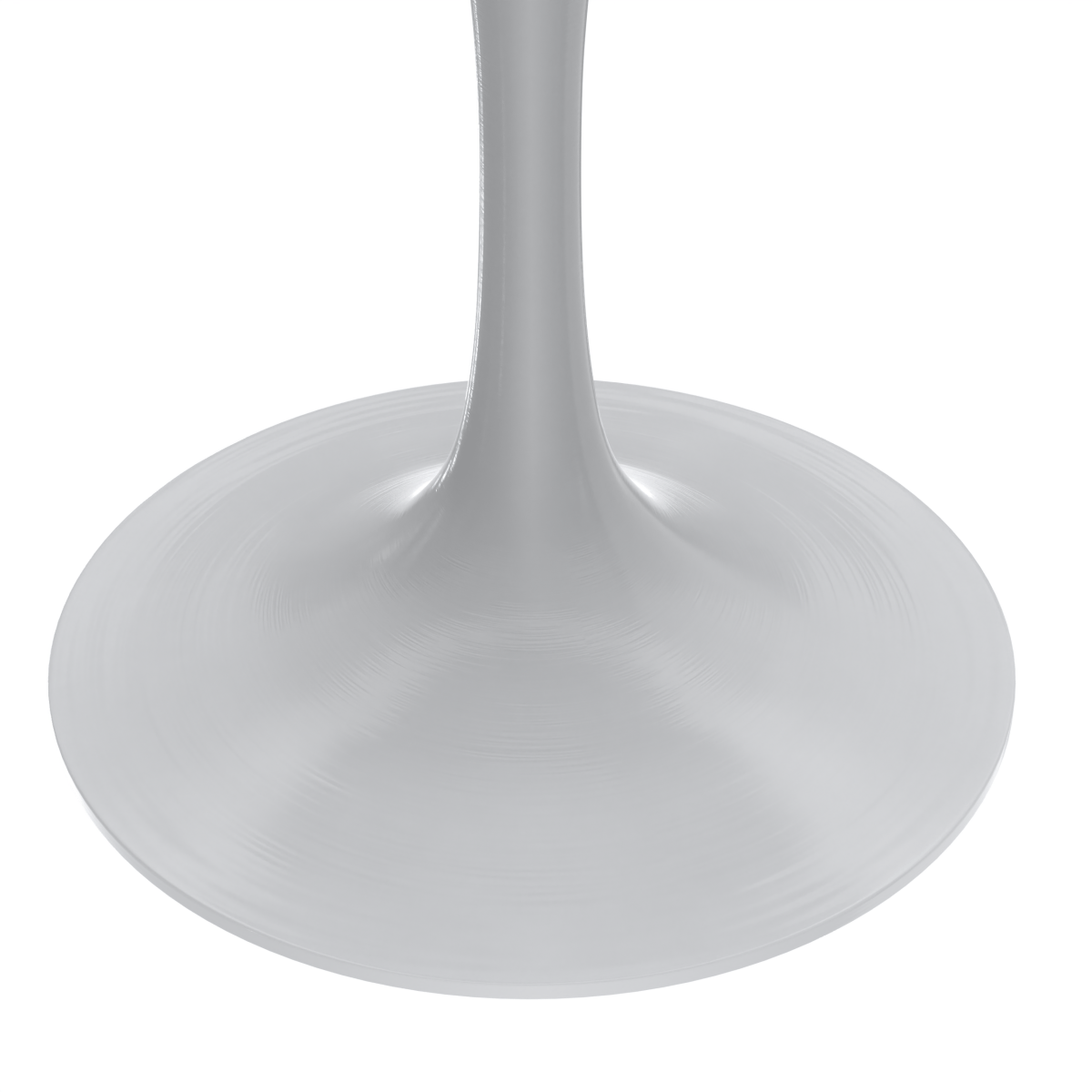 Verve Round Dining Table with MDF/Sintered Stone/Resin Tabletop in White Stainless Steel Pedestal Base Sintered Stone 36 Inch Black Dining Table Leisuremod