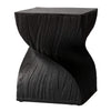 Onyx Square Side Table in Fiberstone Assembled Accent End Table