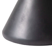 Echo Side Table with Weather-Resistant Fibersone Top Round Accent Table Dark Grey Side Table LeisureMod