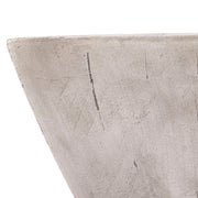 Glint Side Table in Fiberstone Square Accent Table Marble White Side Table LeisureMod