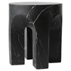Crus Fiberstone Outdoor Side Table With Arched Base Design
