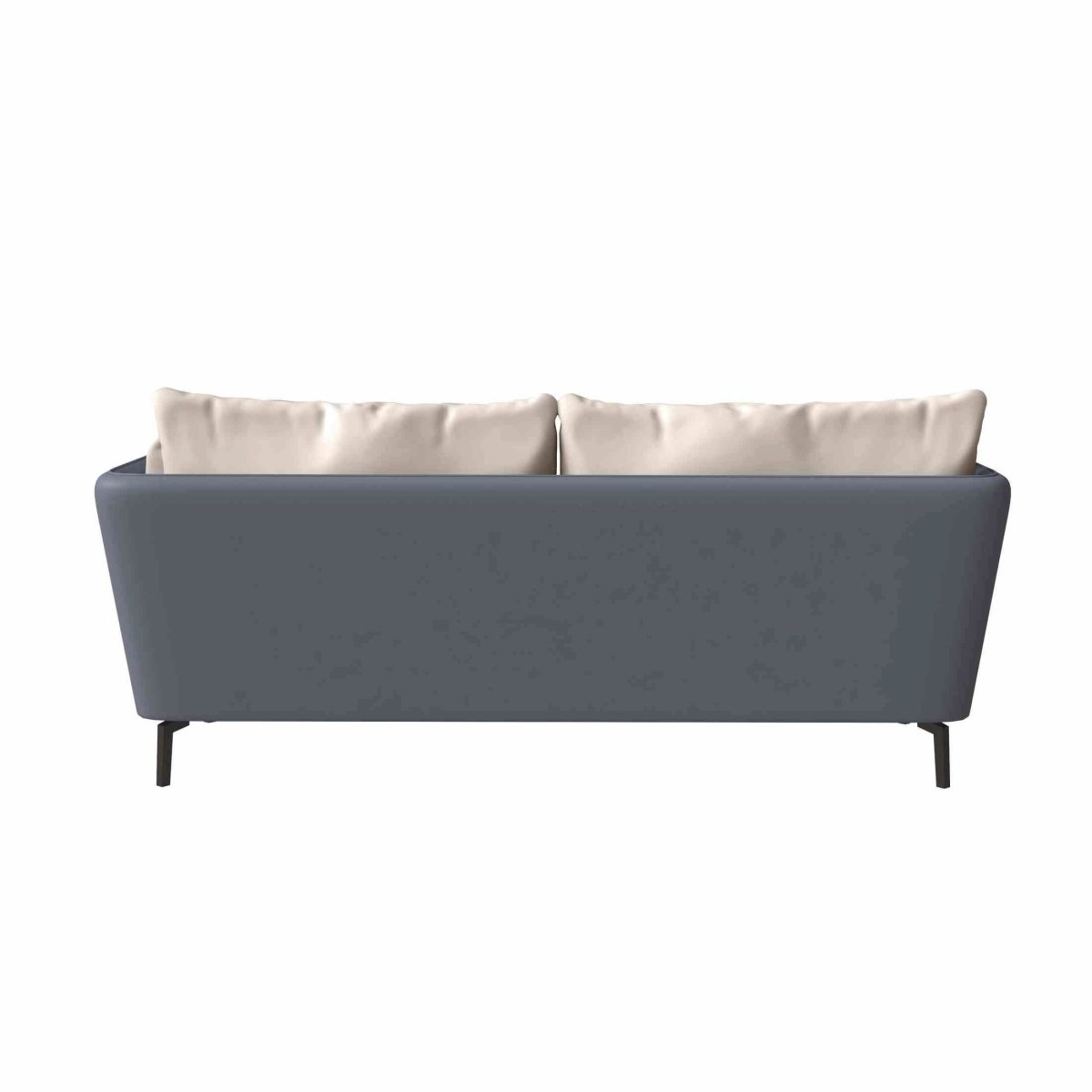 Luxify 3-Seater Leather Sofa with Stainless Steel Legs and Removable Cushions Green Sofa Leisuremod