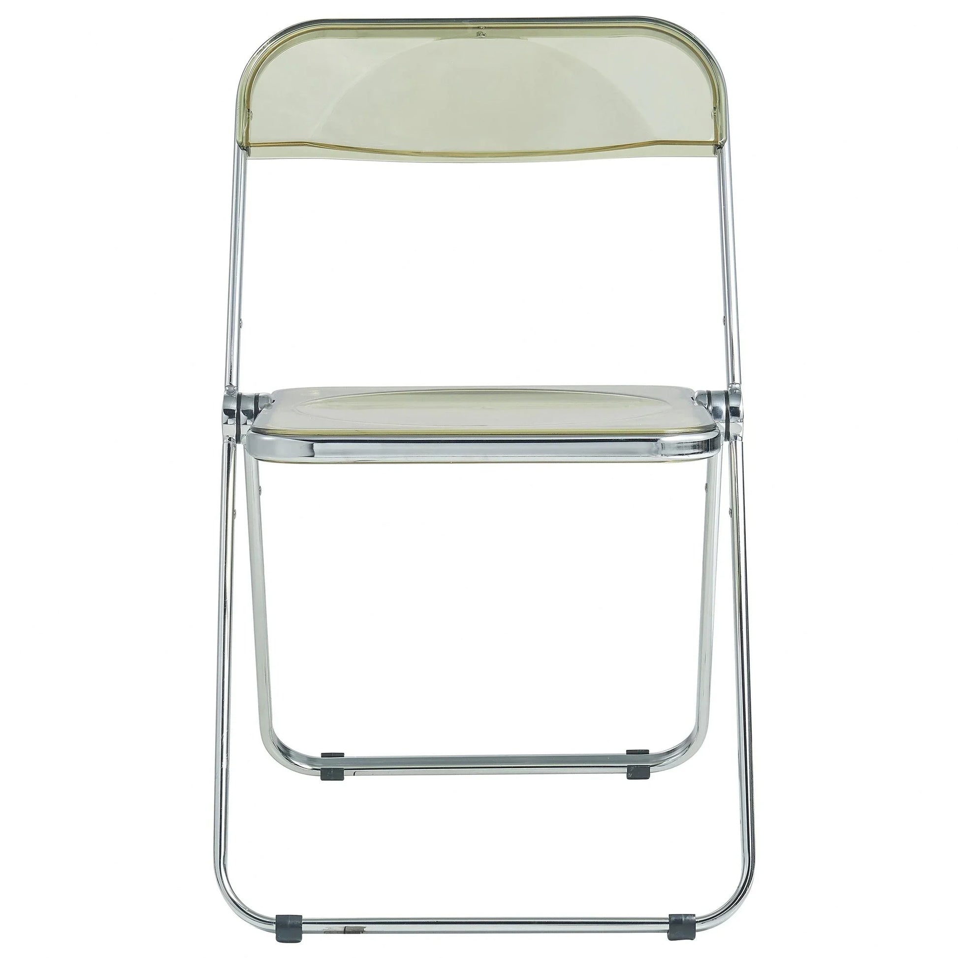 Lawrence Acrylic Folding Chair With Metal Frame Set of 4 - Elax Furniture