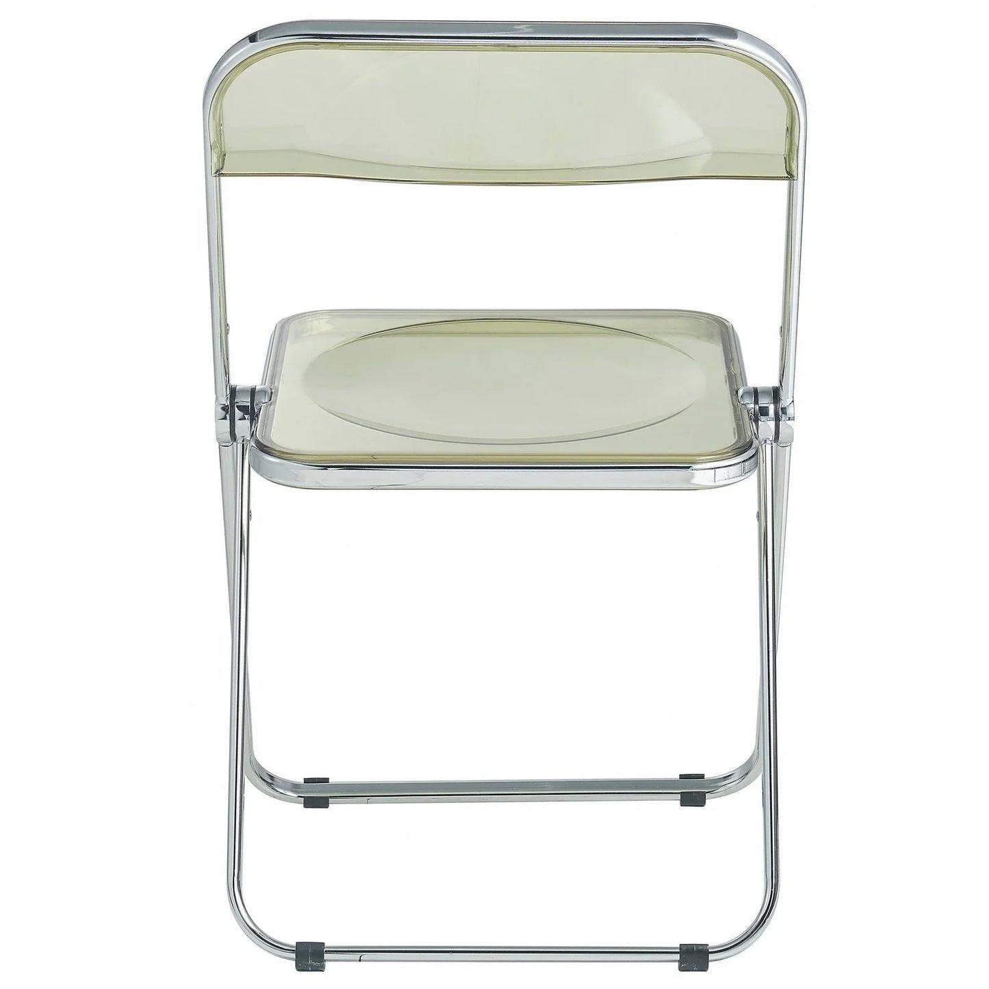Lawrence Acrylic Folding Chair With Metal Frame Set of 4 - Elax Furniture