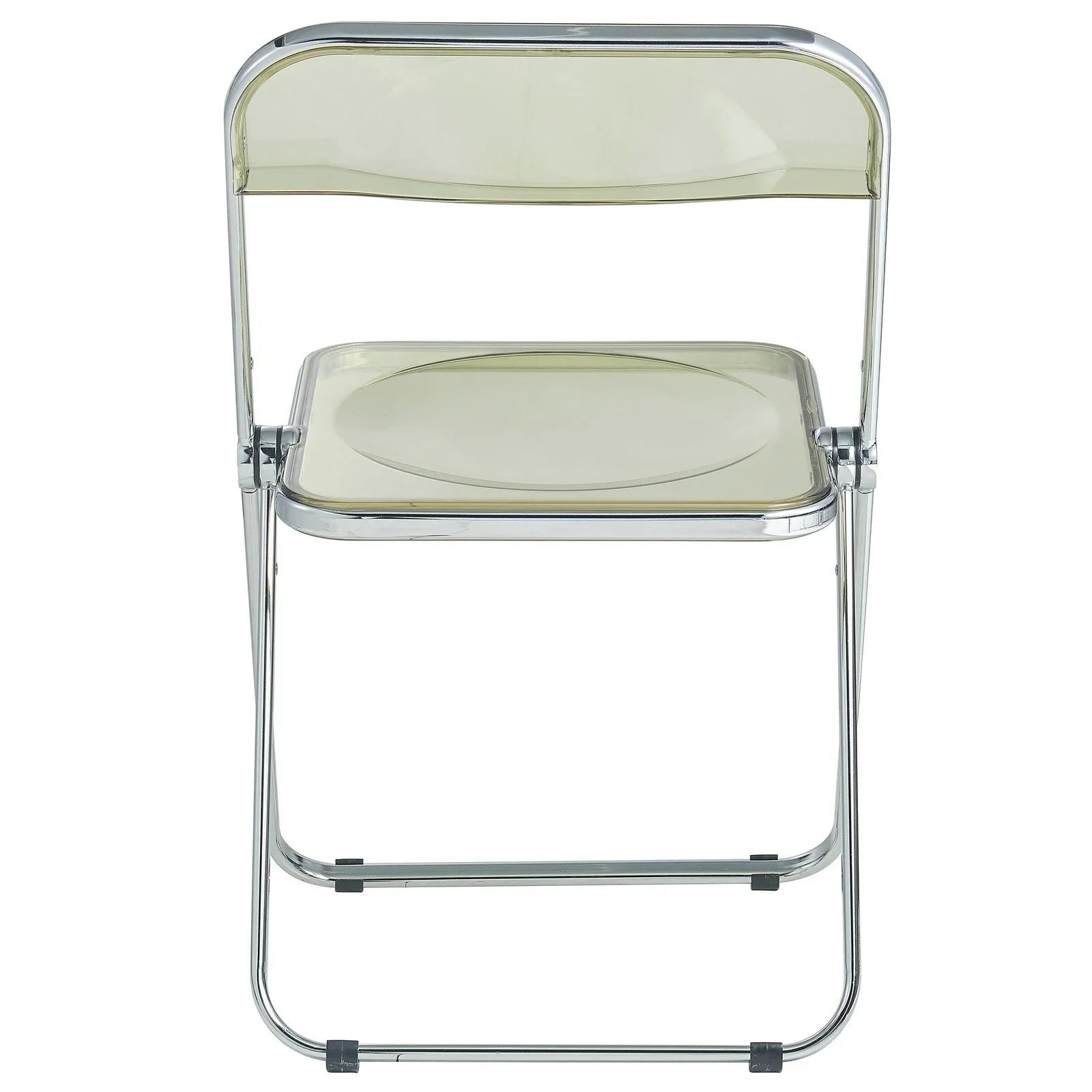 Lawrence Acrylic Folding Chair With Metal Frame Set of 4 - Elax Furniture