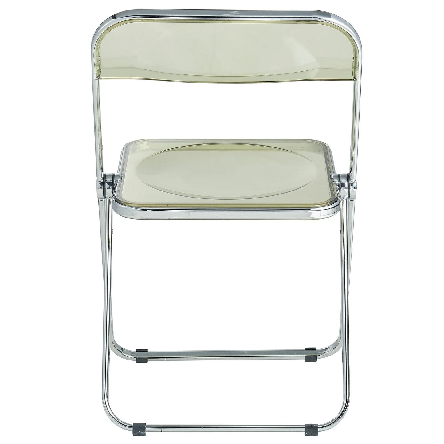 Lawrence Acrylic Folding Chair With Metal Frame Set of 4 - Elax Furniture
