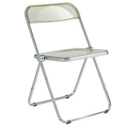 Lawrence Acrylic Folding Chair With Metal Frame - Elax Furniture
