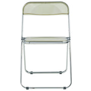 Lawrence Acrylic Folding Chair With Metal Frame - Elax Furniture