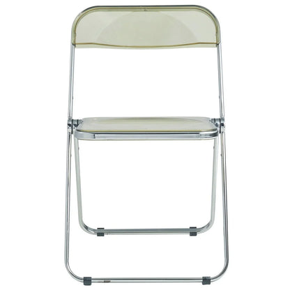 Lawrence Acrylic Folding Chair With Metal Frame - Elax Furniture