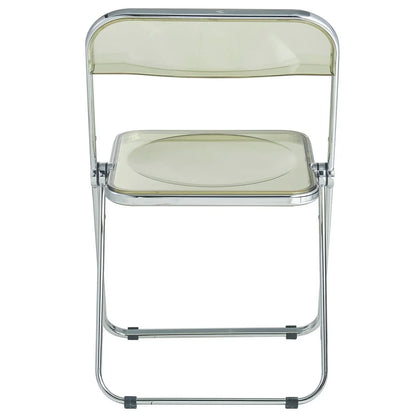 Lawrence Acrylic Folding Chair With Metal Frame - Elax Furniture