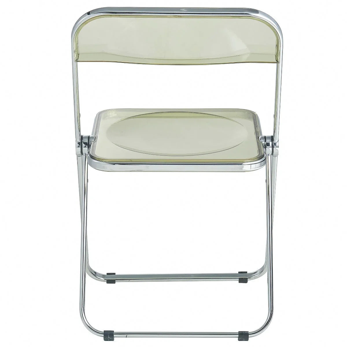 Lawrence Acrylic Folding Chair With Metal Frame Set of 4 - Elax Furniture
