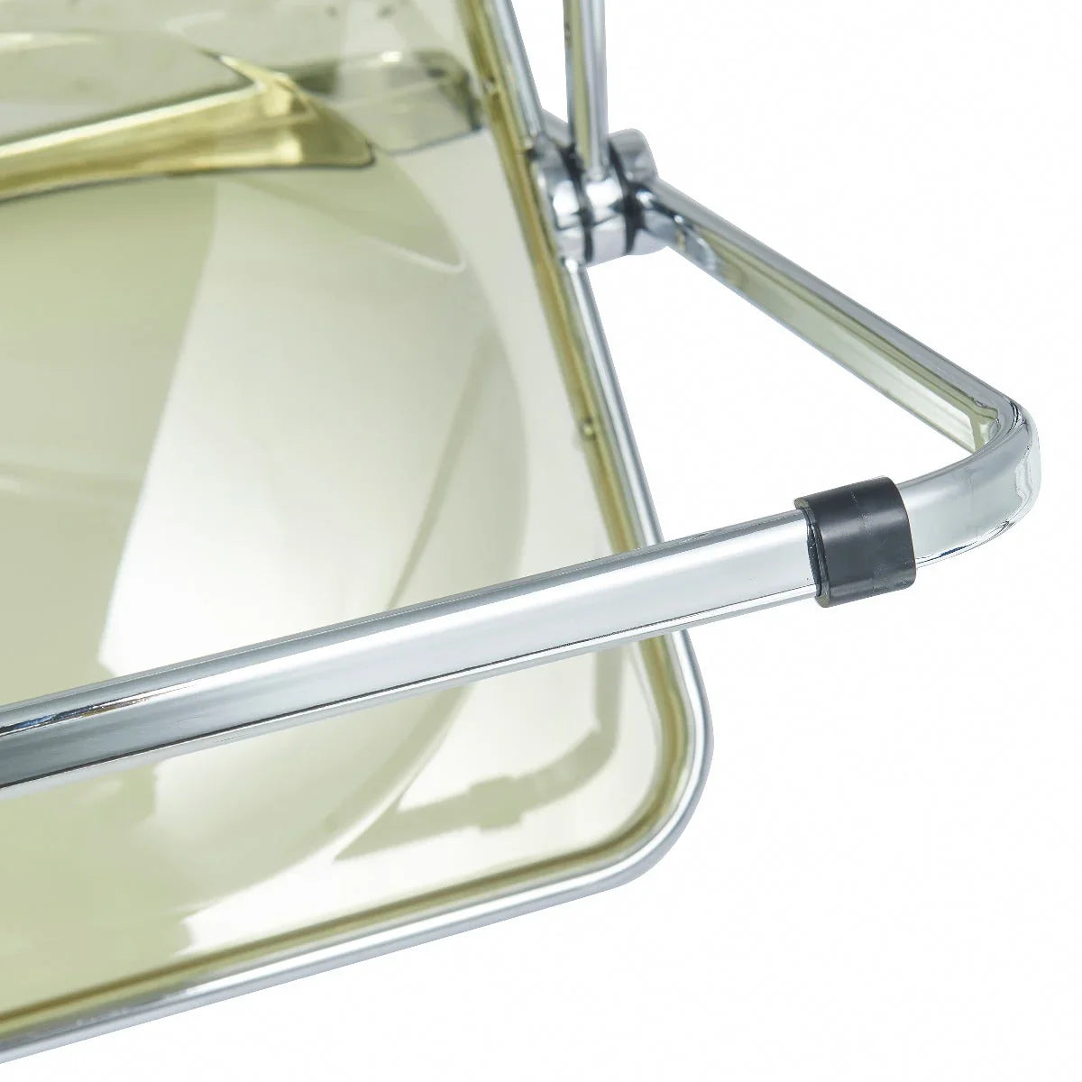 Lawrence Acrylic Folding Chair With Metal Frame Set of 4 - Elax Furniture