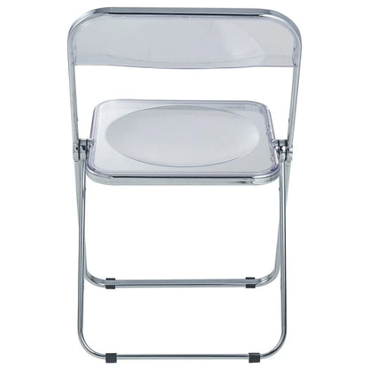 Lawrence Acrylic Folding Chair With Metal Frame - Elax Furniture