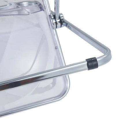 Lawrence Acrylic Folding Chair With Metal Frame - Elax Furniture