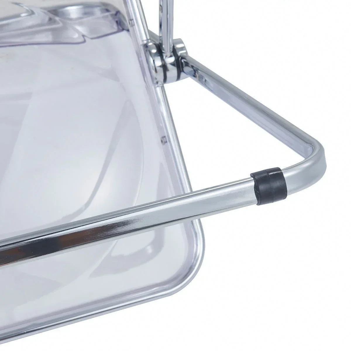 Lawrence Acrylic Folding Chair With Metal Frame - Elax Furniture