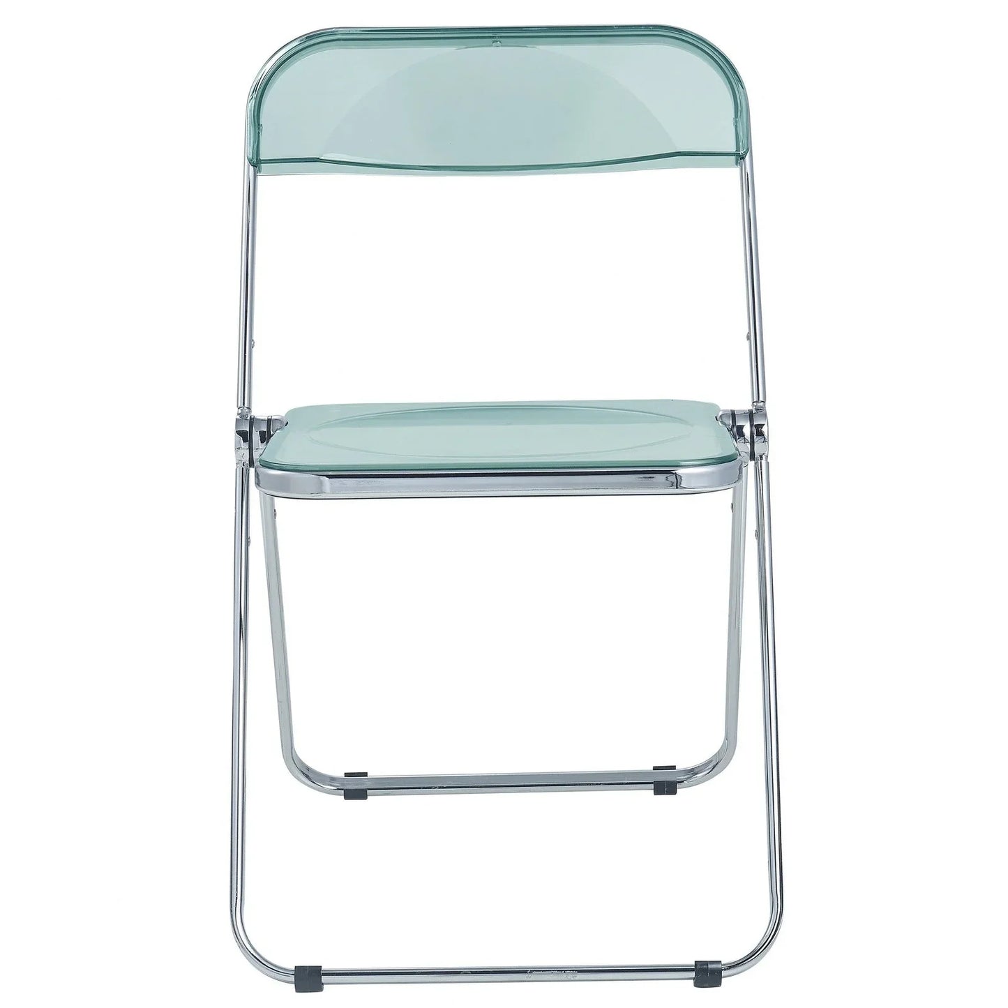 Lawrence Acrylic Folding Chair With Metal Frame Set of 2 - Elax Furniture
