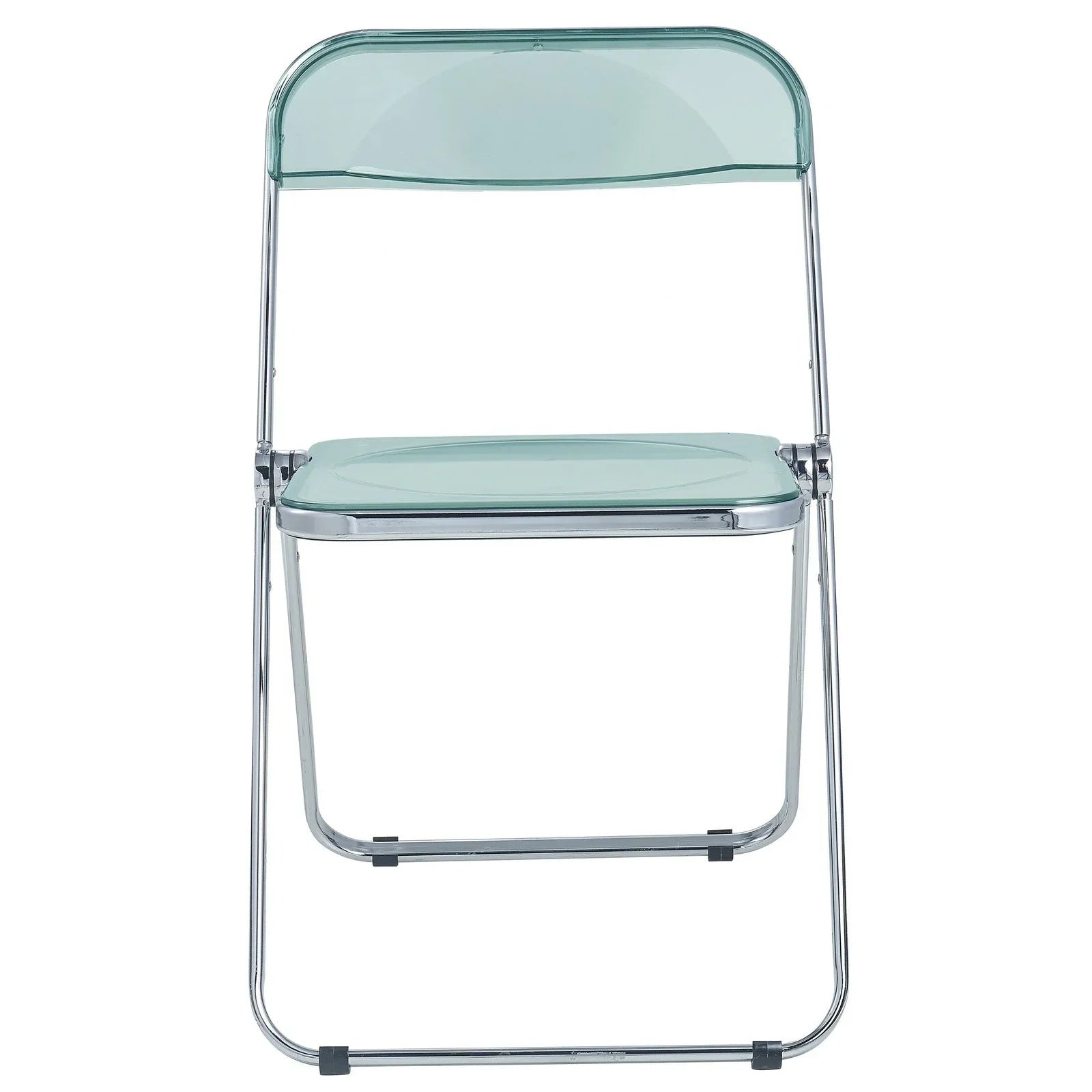Lawrence Acrylic Folding Chair With Metal Frame Set of 2 - Elax Furniture