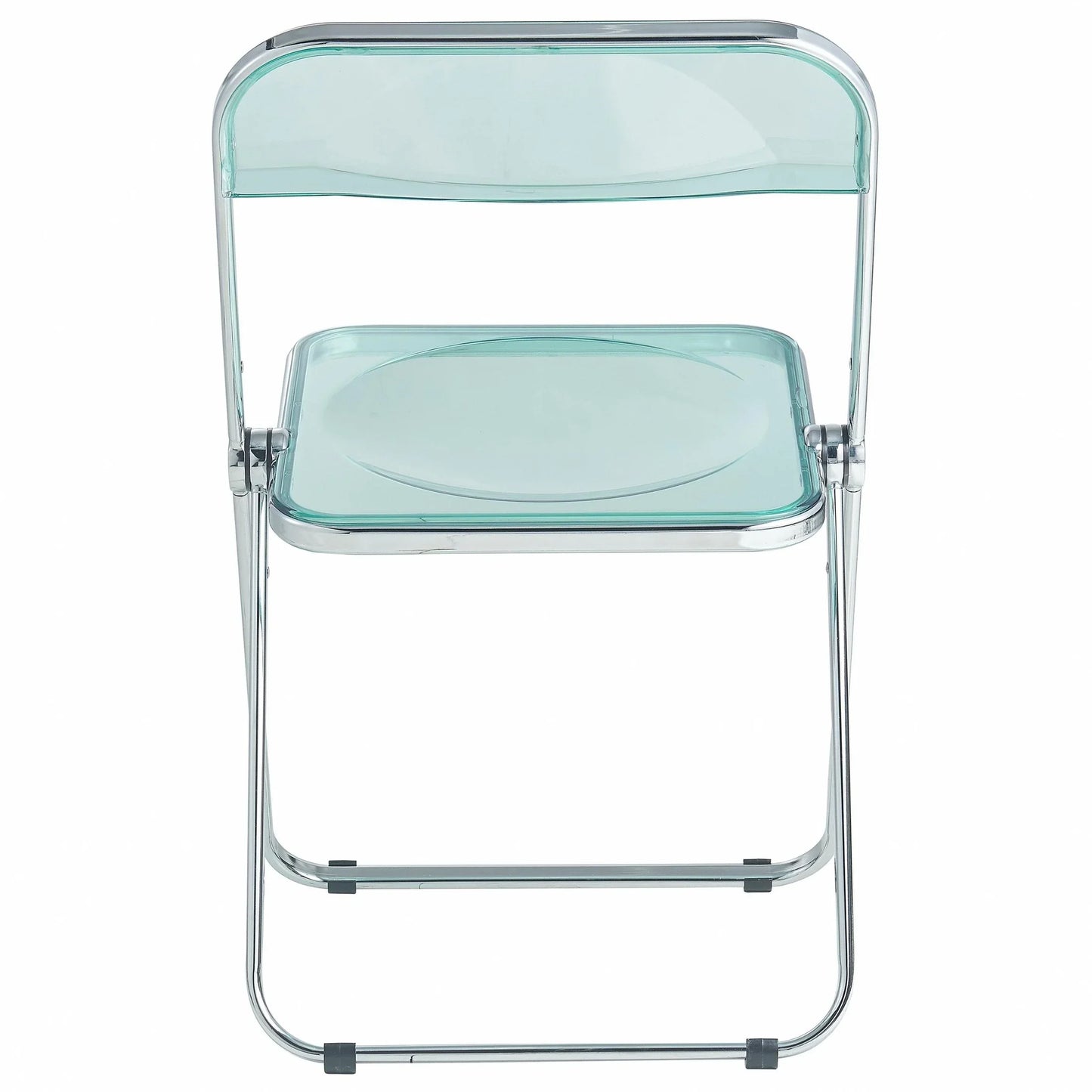 Lawrence Acrylic Folding Chair With Metal Frame Set of 4 - Elax Furniture