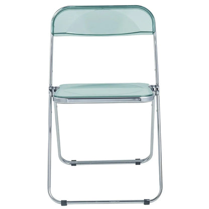 Lawrence Acrylic Folding Chair With Metal Frame - Elax Furniture