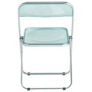 Lawrence Acrylic Folding Chair With Metal Frame - Elax Furniture