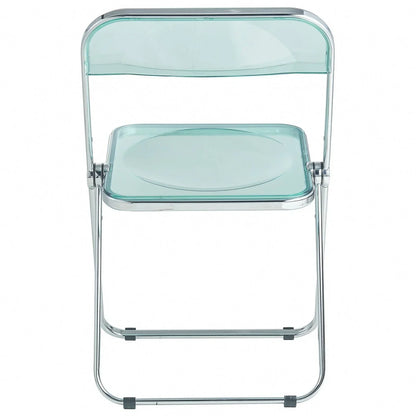 Lawrence Acrylic Folding Chair With Metal Frame - Elax Furniture