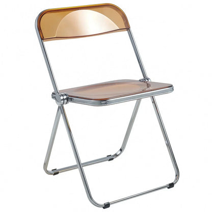 Lawrence Acrylic Folding Chair With Metal Frame - Elax Furniture