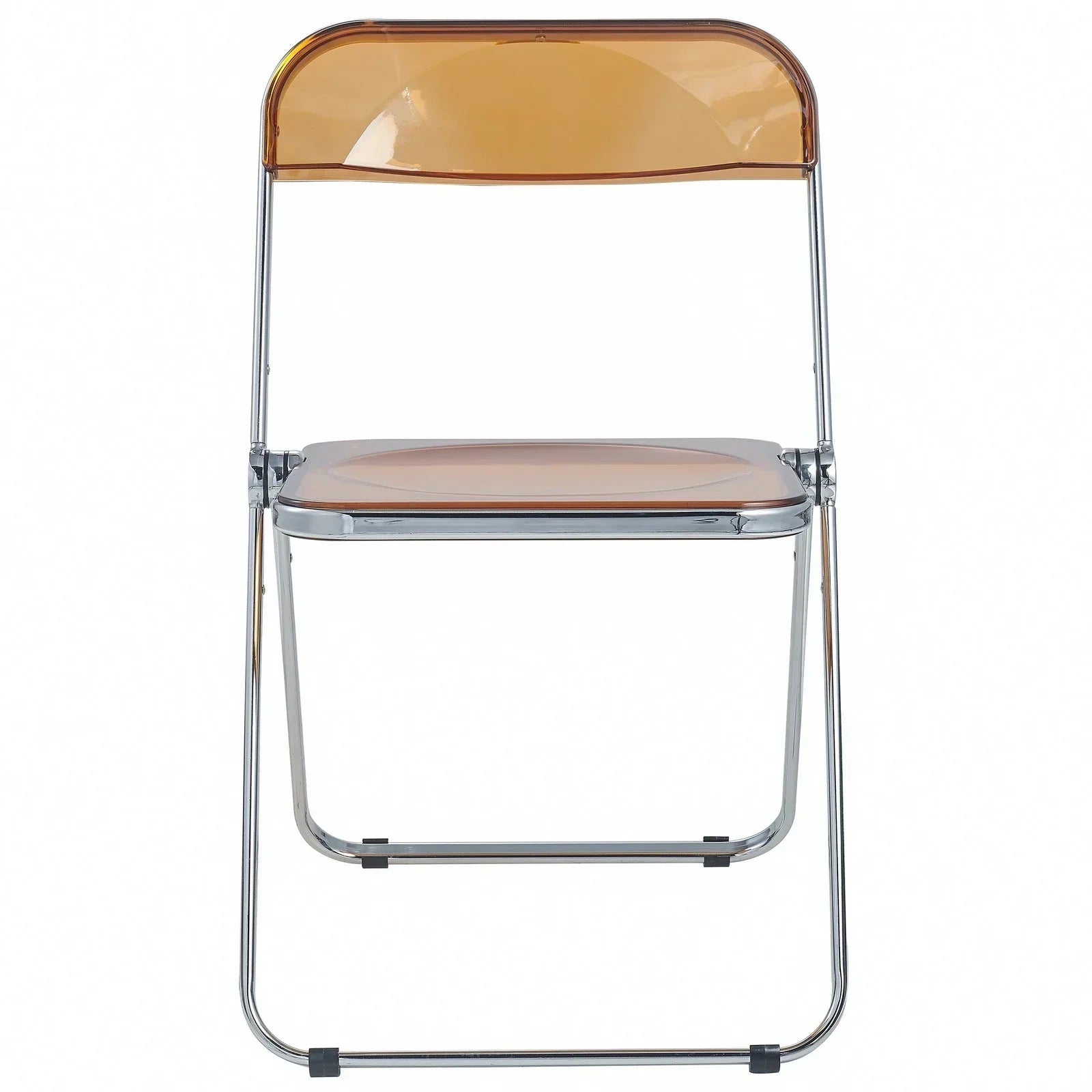 Lawrence Acrylic Folding Chair With Metal Frame - Elax Furniture